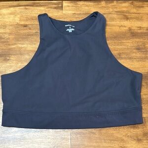 Banana Republic Black Cropped Tank Top xl